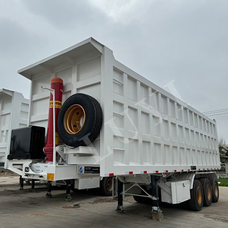3-axle 80t rear dump semi-trailer, please contact us + 86 15