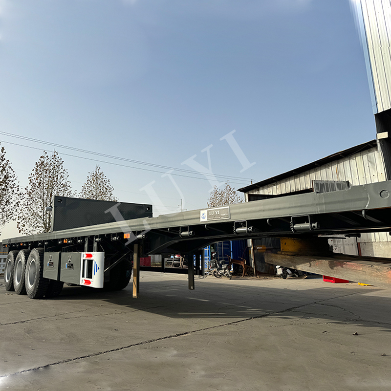 40 feet flatbed semi-trailer     Container transport fleet multi-modal transport semi-trailer