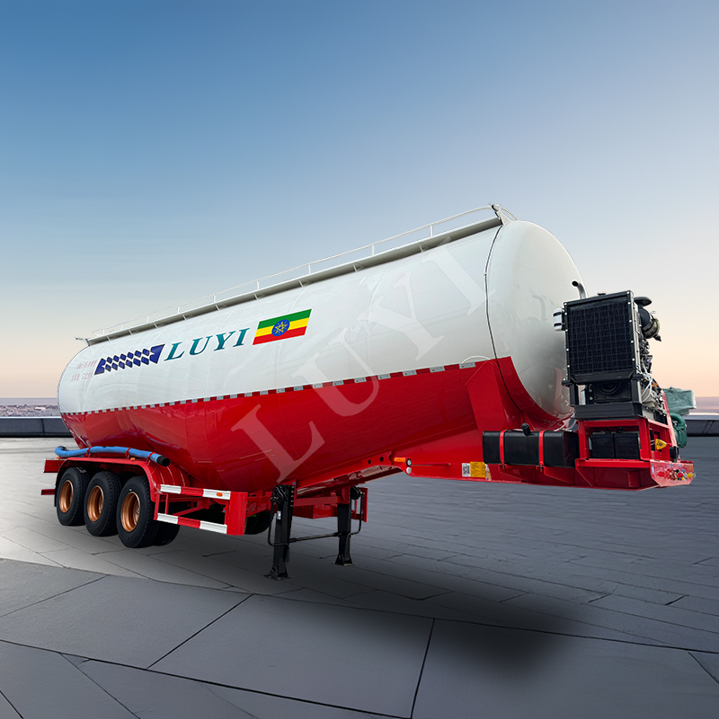 57 cubic cement tanks 50 CUBIC METERS FLY ASH CEMENT TANK CAR 3 AXES LARGE DRY MORTAR POWDER TANK SE
