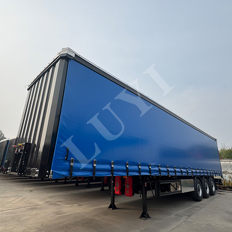 3 axle fabric semi-trailer 3 axle side c