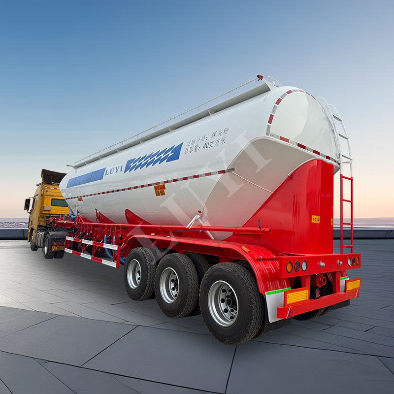 Three-axle powder tank semi-trailer LARGE DRY MORTAR POWDER TANK SEMI TRAILER SEMI-TRAILER FOR POWDE