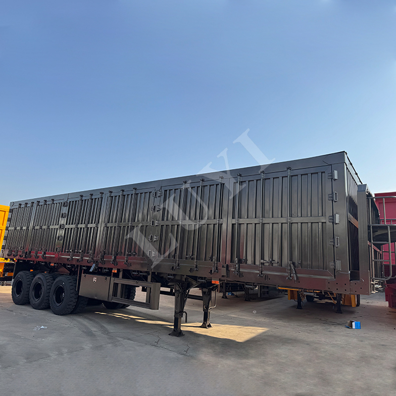 3 axle box trailer 3 axle box cargo semi