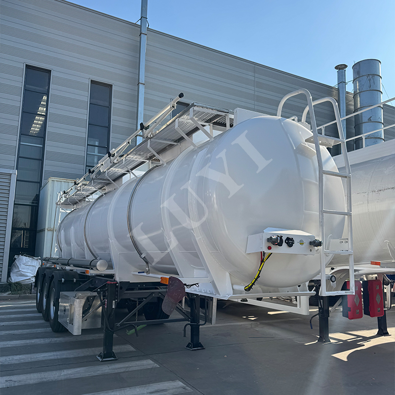 3 axle 20 cbm Stainless steel Phosphoric acid transport semi-trailer