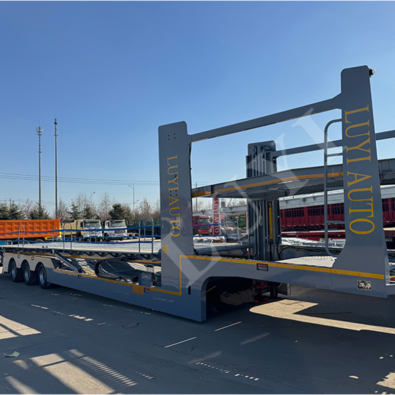 3 axle double deck 6/8/10 bits Container type car carrier semi trailer