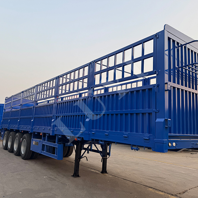4 axle sidewall semi trailer with NEW REAR TAIL STRUCTURE