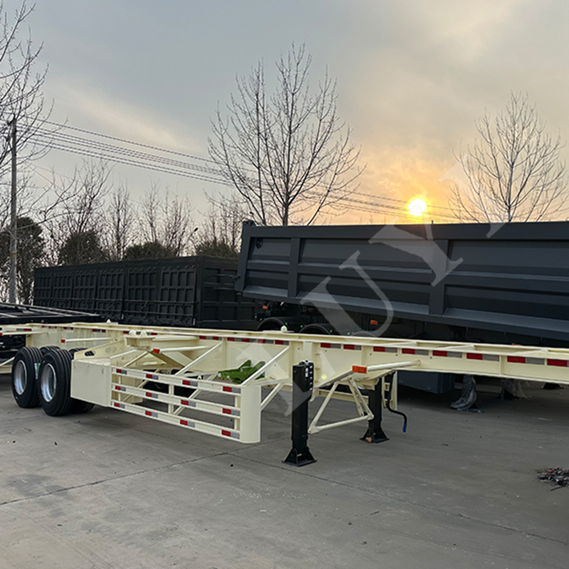 2 axle 40 ft Skeleton semi-trailer Container semi-trailer with Air suspension