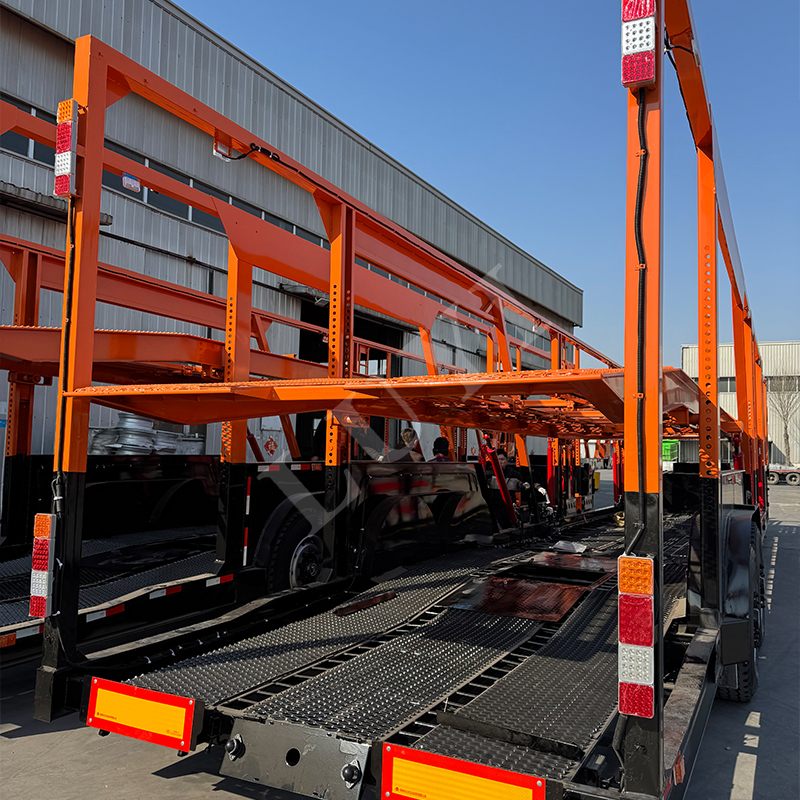 2 Axle BPW axle 17m Double Deck Car Carrier Semi-trailer Export to the Philippines