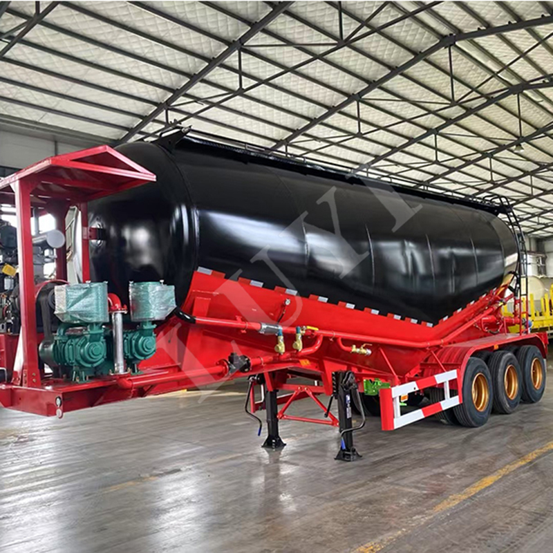 Powder tank Semi Trailer 3 Axle 35 Cbm Bulk Cement tank Truck Trailer