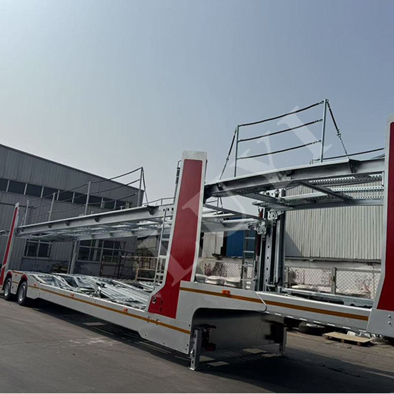 Russia Europe Design Galvanized car Double Deck Car Transport Trailer