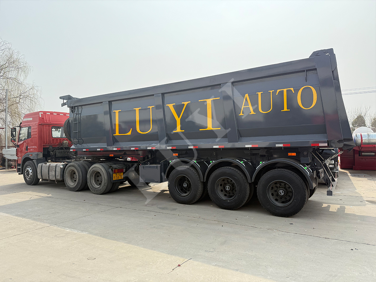 3 axle dump semi trailer sent to Horgos Port