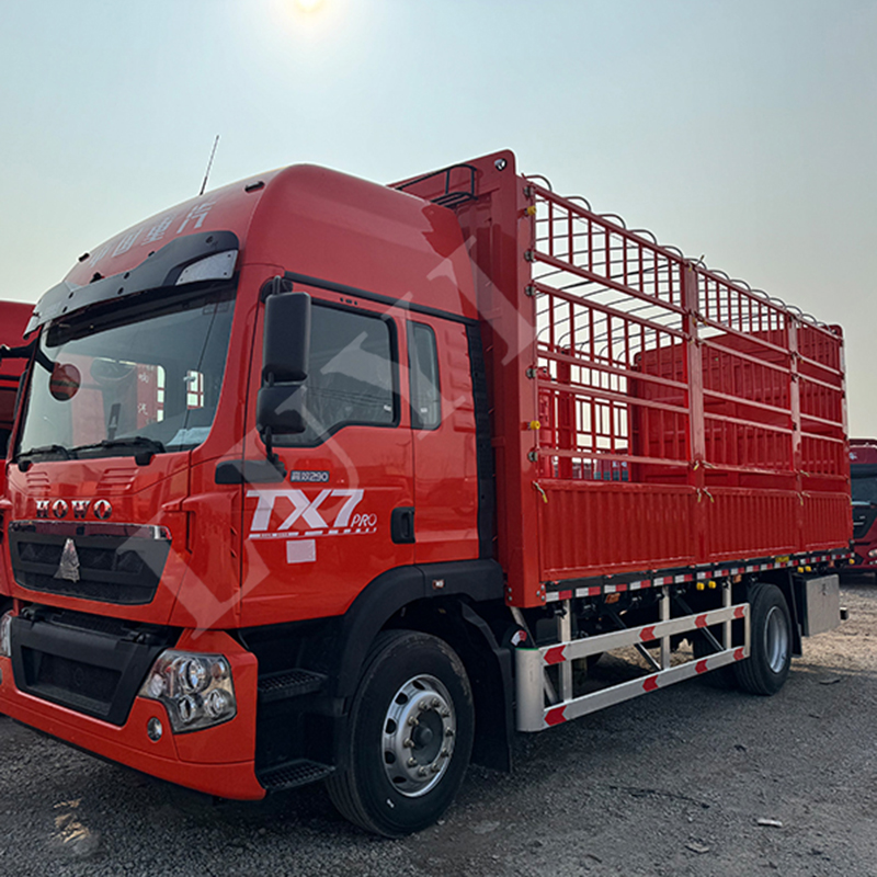  HOWO TX7 4X2 Cargo Basket Truck Adjustable Side Rail Design