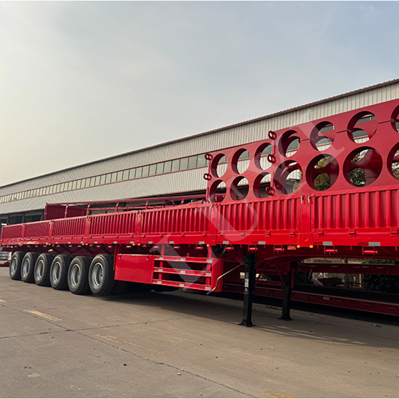 15.5m Fence Cargo Trailer Transport 80 Ton 100 Ton Customiza