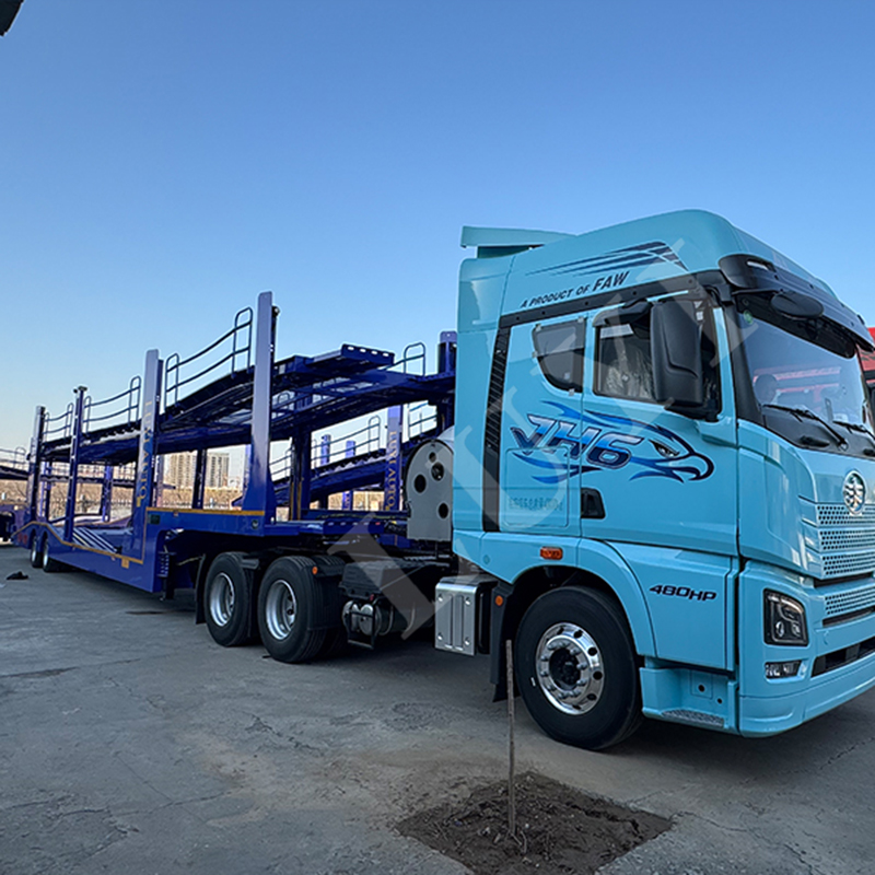 LUYI-trailer 2/3axle 6/8 Cars Transport Trailer Vehicle SUV 