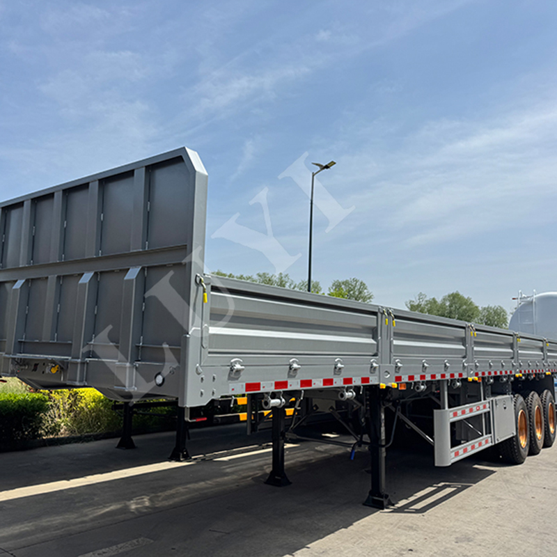 3 axle 60 ton sidewall semi trailer customized version for Saudi Arabia fence semi trailer