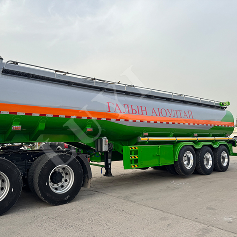 3 Axles 45000L 5 Compartments Carbon Steel Tanker Trailer Fuel Tank Semi Trailer