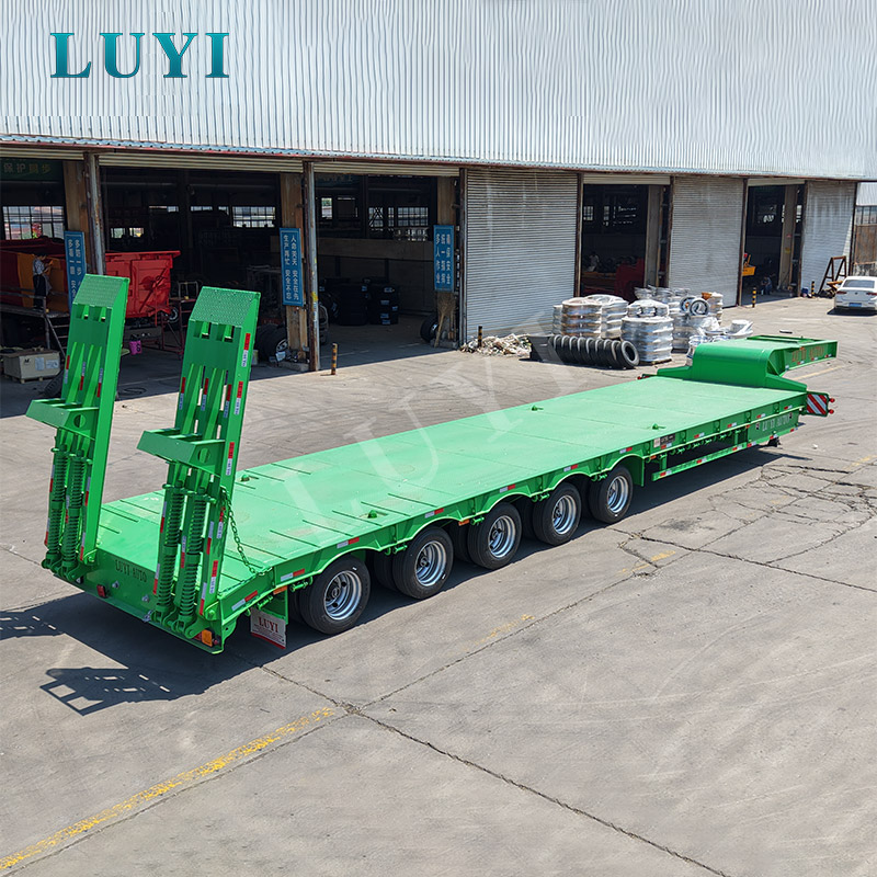 LUYI 5 Axle 100 Ton Lowbed Semi Trailer 