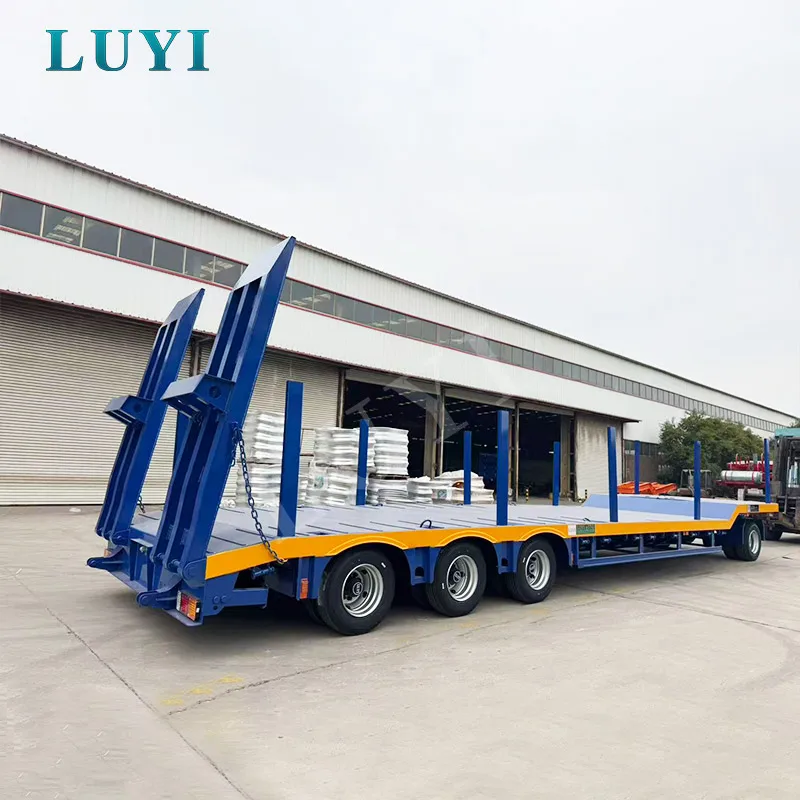 4 Axle Fully Suspended Low Bed Semi Trai
