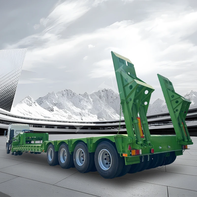 LUYI Detachable Gooseneck Lowboy Trailer