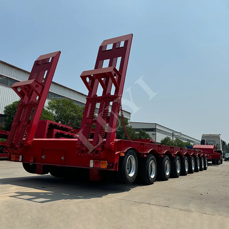 LUYI 9 Line 18 Axle Low Bed Semi Trailer